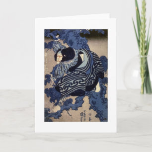 歌舞伎役者, 国芳 Kabuki Acteur, Kuniyoshi, ukiyo-E Kaart