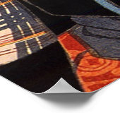 歌 舞 役 者, 国 Kabuki Actor, Kuniyoshi, Ukiyoe Poster (Hoek)