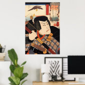 歌 舞 役 者, 国 Kabuki Actor, Kuniyoshi, Ukiyoe Poster (Thuiskantoor)