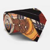 歌 舞 役 者, 国 Kabuki Actor, Kuniyoshi, Ukiyoe Stropdas (Opgerold)