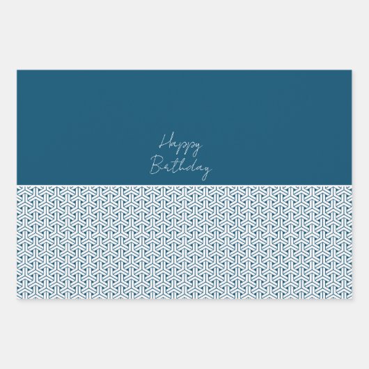 毘沙門亀甲 |Bishamon Kikkō Japans traditioneel patroon Inpakpapier Vel (Voorkant)