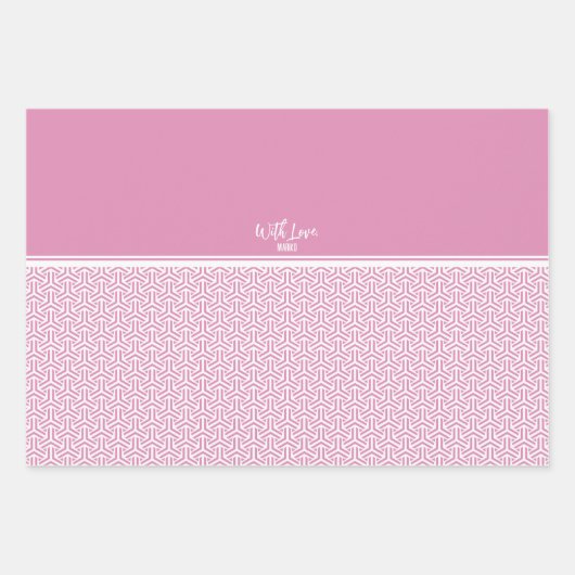 毘沙門亀甲 |Bishamon Kikko Japans traditioneel patroon Inpakpapier Vel (Voorkant)