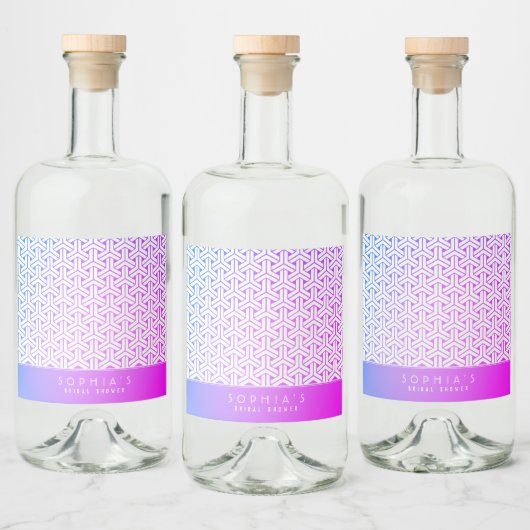 毘沙門亀甲 Japans KIMONO trouwbier&Likeur Labels Likeurfles Etiket (Flessen)