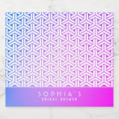 毘沙門亀甲 Japans KIMONO trouwbier&Likeur Labels Likeurfles Etiket (Enkel label)