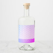 毘沙門亀甲 Japans KIMONO trouwbier&Likeur Labels Likeurfles Etiket (Voorkant)