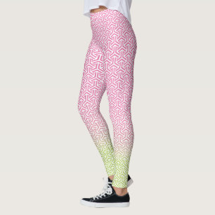 毘沙門亀甲 Japans traditioneel KIMONO-patroon Leggings