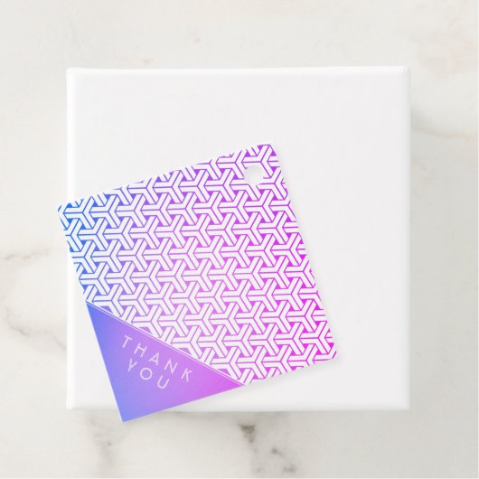 毘沙門亀甲 KIMONO patroon Dank je bericht label (In situ)