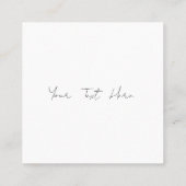 水彩画のサンキューカード/名刺/ネモフィラ/青い花/ブルー 紹介カード VIERKANTE VISITEKAARTJE (Achterkant)