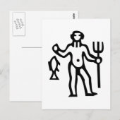 水 座, Aquarius, Constellation (Zodiac) Briefkaart (Voorkant / Achterkant)