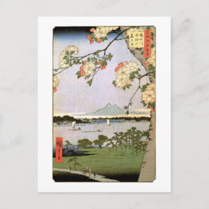 江 の 桜, 広 Cherry Blossom of Edo, Hiroshige Briefkaart