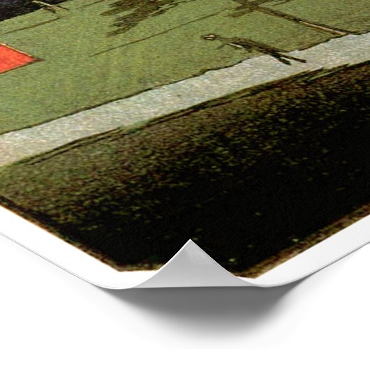 江 の 桜, 広 Cherry Blossom of Edo, Hiroshige Poster (Hoek)