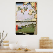 江 の 桜, 広 Cherry Blossom of Edo, Hiroshige Poster (Keuken)