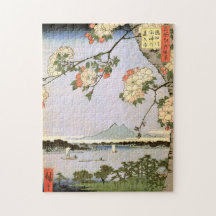 江 の 桜, 広 Cherry Blossom of Edo, Hiroshige, Ukiyoe