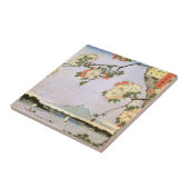 江 の 桜, 広 Cherry Blossom of Edo, Hiroshige, Ukiyoe Tegeltje (Zijkant)