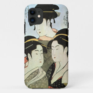 江 の 美, 歌 drie prachtige vrouwen van Edo, Utamaro iPhone 11 Hoesje