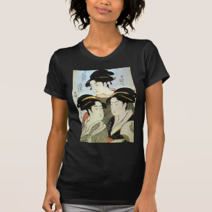 江 の 美, 歌 drie prachtige vrouwen van Edo, Utamaro T-shirt