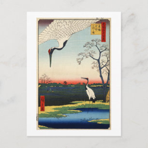 江 の 鶴, 広 Edo, Hiroshige Briefkaart