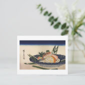 江 前 司, 広 Sushi Bowl, Hiroshige, Ukiyoe Briefkaart (Staand voorkant)