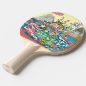 河童&3ニャン&鹿 TAFELTENNISBATJE (Voorkant Gekanteld)