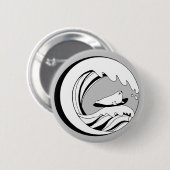 波乗りアザラシ RONDE BUTTON 5,7 CM (Voorkant /achterkant)