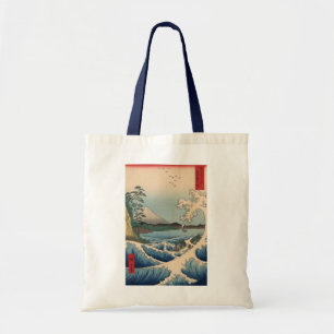 波 富 山, 広 Golf en berg Fuji, Hiroshige Tote Bag