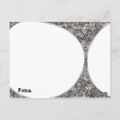 洞 窟 BRIEFKAART (Achterkant)