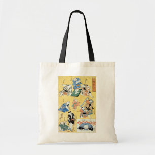 流 行 づ, のActors van de 狂 Kuniyoshi, Ukiyoe. Tote Bag