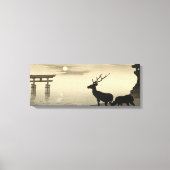 浮世絵キャンバス ukiyoe 小原古邨 「安芸の宮島」 キャンバスプリント canvas afdruk (Voorkant)