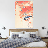浮世絵キャンバス ukiyoe 小原古邨 「桐に四十雀」 キャンバスプリント canvas afdruk (Insitu (Slaapkamer))