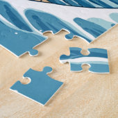 浮世絵風荒波と桜 LEGPUZZEL (Zijkant)