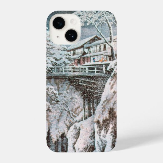 浮世絵 ukiyoe 高橋松亭 「甲州さるはし」 iPhone 14ケース iPhone Hoesje (Achterkant)