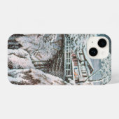 浮世絵 ukiyoe 高橋松亭 「甲州さるはし」 iPhone 14ケース iPhone Hoesje (Achterkant horizontaal)