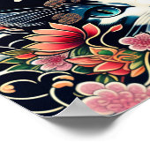 【 浮 世絵アート met een snel toenemende intensiteit met  poster (Hoek)