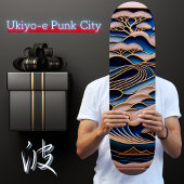 【 浮lofireconstitutieア絵ート世bijパreconstitutieンクシティ】北斎 persoonlijk skateboard