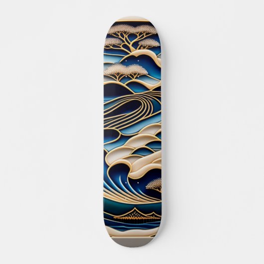 【 浮lofireconstitutieア絵ート世bijパreconstitutieンクシティ】北斎 persoonlijk skateboard (Voorkant)