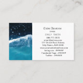 海のグラデーションデザイン VISITEKAARTJE (Achterkant)