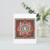 海 曼 羅 (zegel mandala) briefkaart (Staand voorkant)