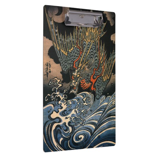 海 龍, 国, Zee Dragon, Kuniyoshi, Ukiyo-e Klembord (Rechts)