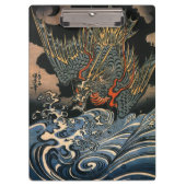 海 龍, 国, Zee Dragon, Kuniyoshi, Ukiyo-e Klembord (Voorkant)