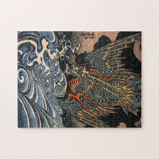 海 龍, 国, Zee Dragon, Kuniyoshi, Ukiyo-e Legpuzzel (Horizontaal)