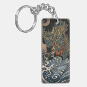 海 龍, 国, Zee Dragon, Kuniyoshi, Ukiyo-e Sleutelhanger (Voorkant Links)