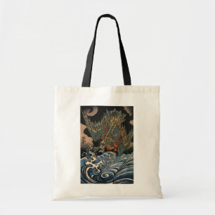 海 龍, 国, Zee Dragon, Kuniyoshi, Ukiyo-e Tote Bag