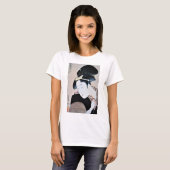 深 忍 恋,歌 diep verborgen liefde, Utamaro, Ukiyoe T-shirt (Voorkant volledig)