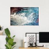 渓 流, Rapids, Hiroshi Yoshida, Woodcut Poster (Thuiskantoor)