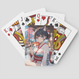 温泉に入る猫耳娘 POKERKAARTEN
