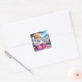 温泉に来た猫耳娘 VIERKANTE STICKER (Envelop)