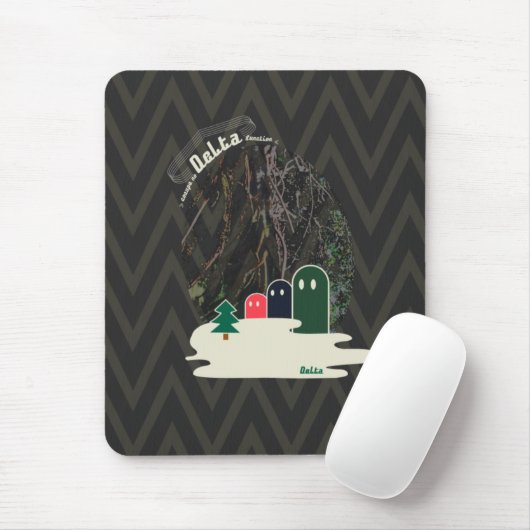 湖の不思議な生き物Delta01typeAマウスパッド Muismat (Met muis)