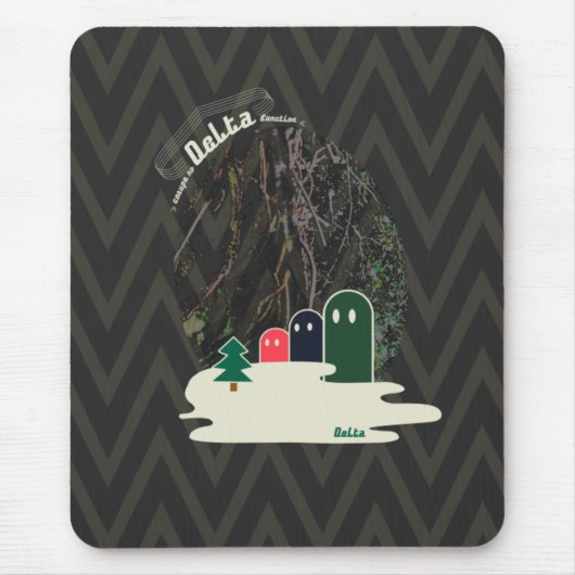 湖の不思議な生き物Delta01typeAマウスパッド Muismat (Voorkant)