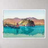 湖, Hukou, China, Hiroshi Yoshida, Woodcut Poster (Voorkant)