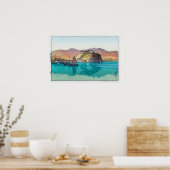 湖, Hukou, China, Hiroshi Yoshida, Woodcut Poster (Keuken)